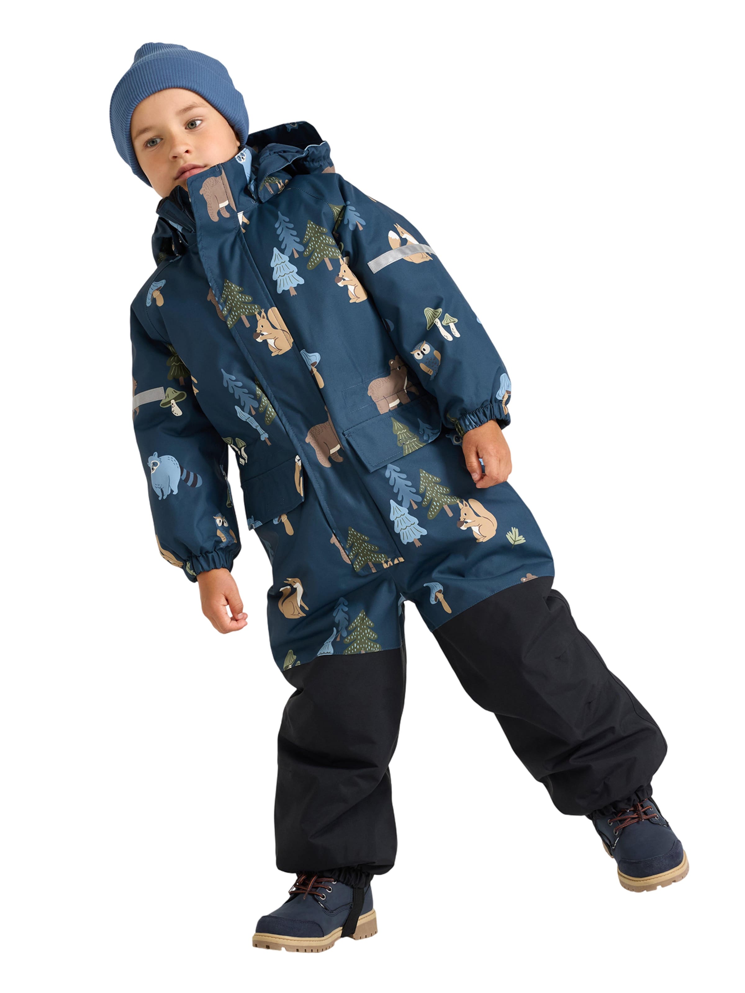 Lindex Funktsionaalne ülikond, värv sinine: eest vaates