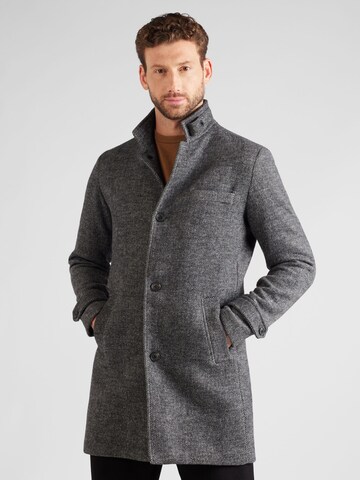 JACK & JONES - Abrigo de entretiempo 'MELTON' en gris: frente