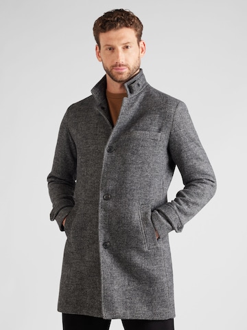 JACK & JONES Between-Seasons Coat 'MELTON' in Grey: front