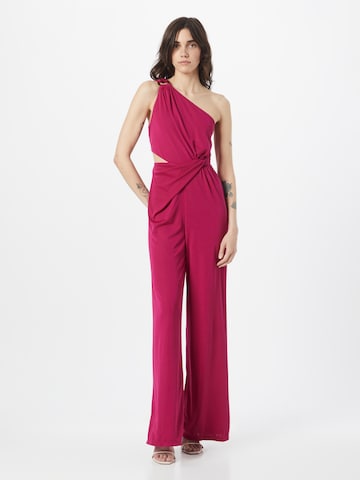 Tuta jumpsuit di Lauren Ralph Lauren in rosa: frontale