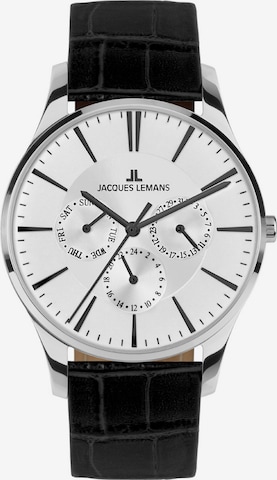 Jacques Lemans Uhr 'London' in Schwarz: predná strana