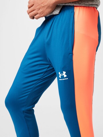 UNDER ARMOUR Skinny Sporthose 'Challenger' in Blau