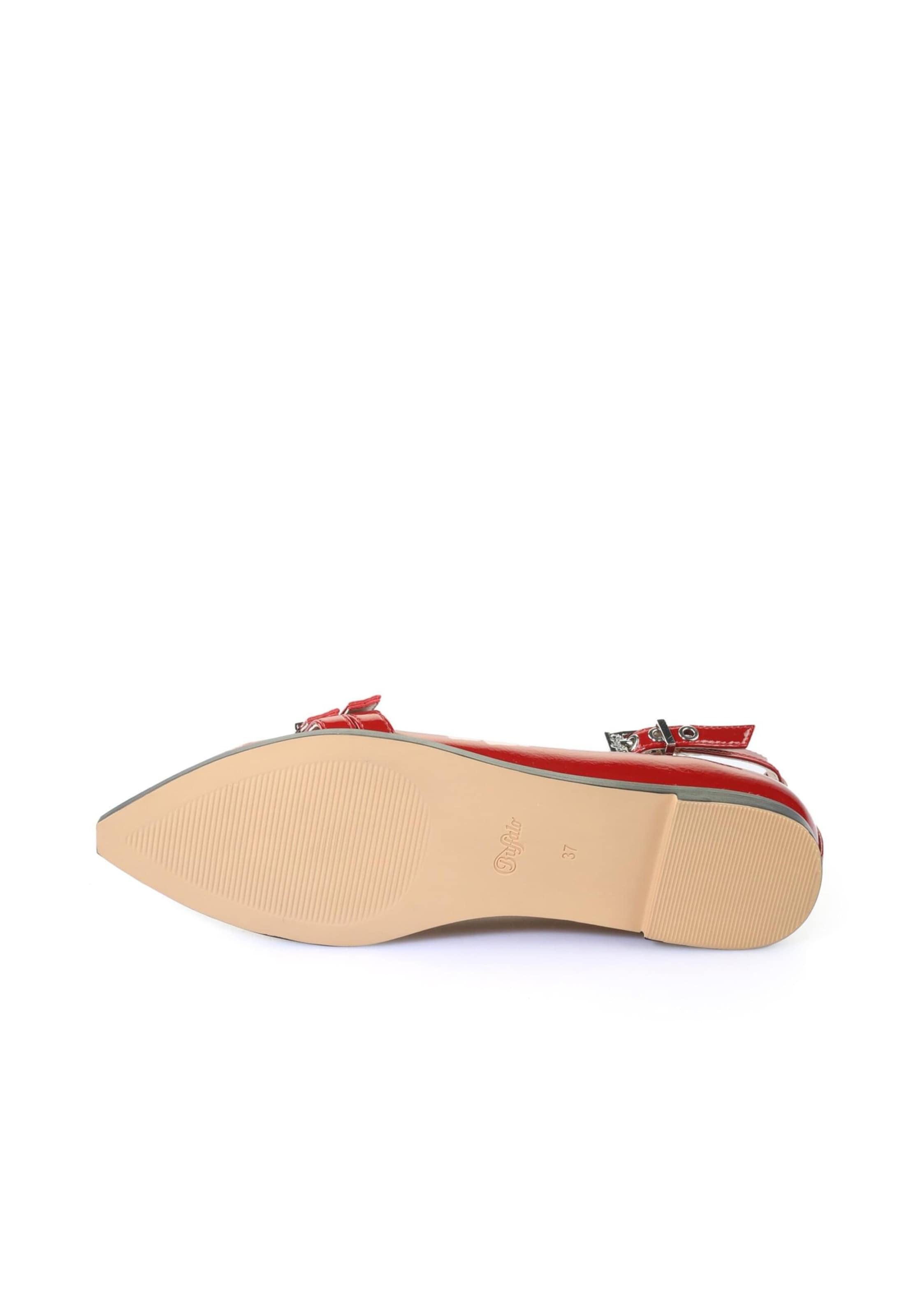 Ballerines à lanières BUFFALO en rouge