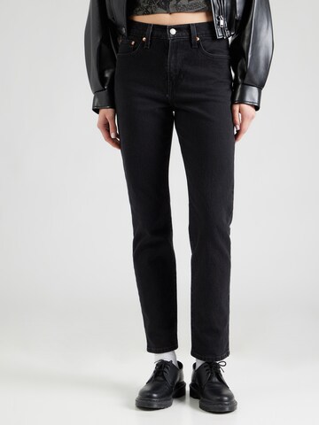 LEVI'S ® Slimfit Jeans 'WEDGIE' in Schwarz: Vorderseite