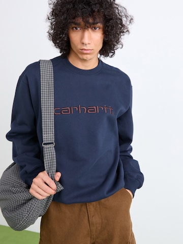 Bluză de molton de la Carhartt WIP pe albastru