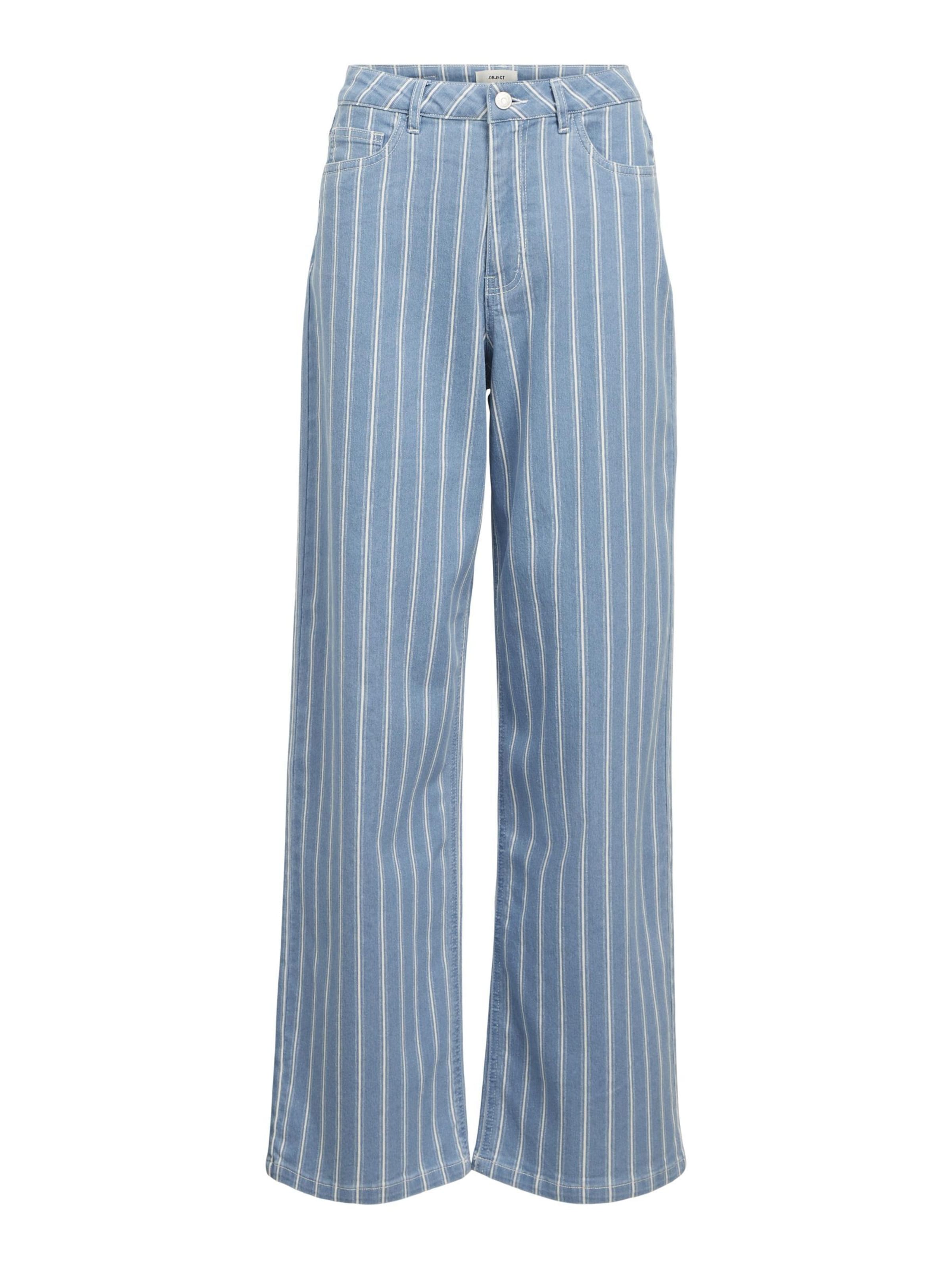 OBJECT Wide leg Jeans 'OBJMoji Mollie' in Blue: front