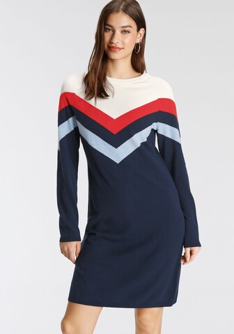 TAMARIS Knitted dress in Blue