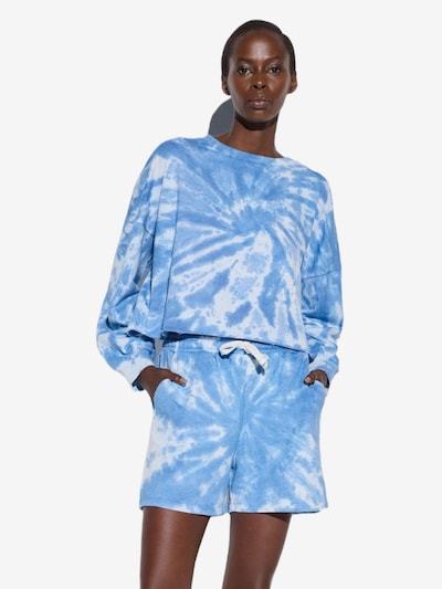 No Matter What Sweatshirt in blau / weiß, Produktansicht