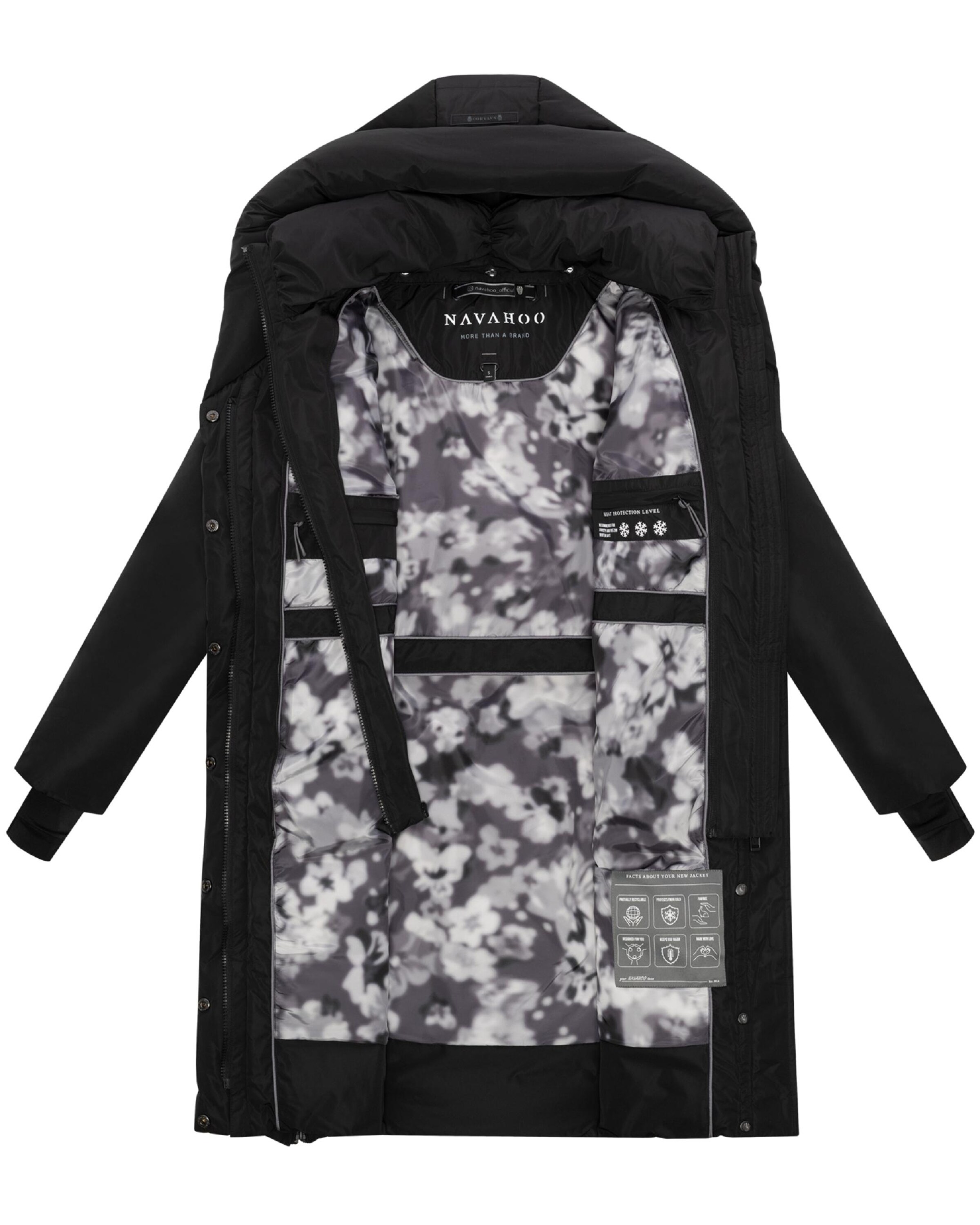 NAVAHOO Télikabátok 'Laubzauber 14' - fekete
