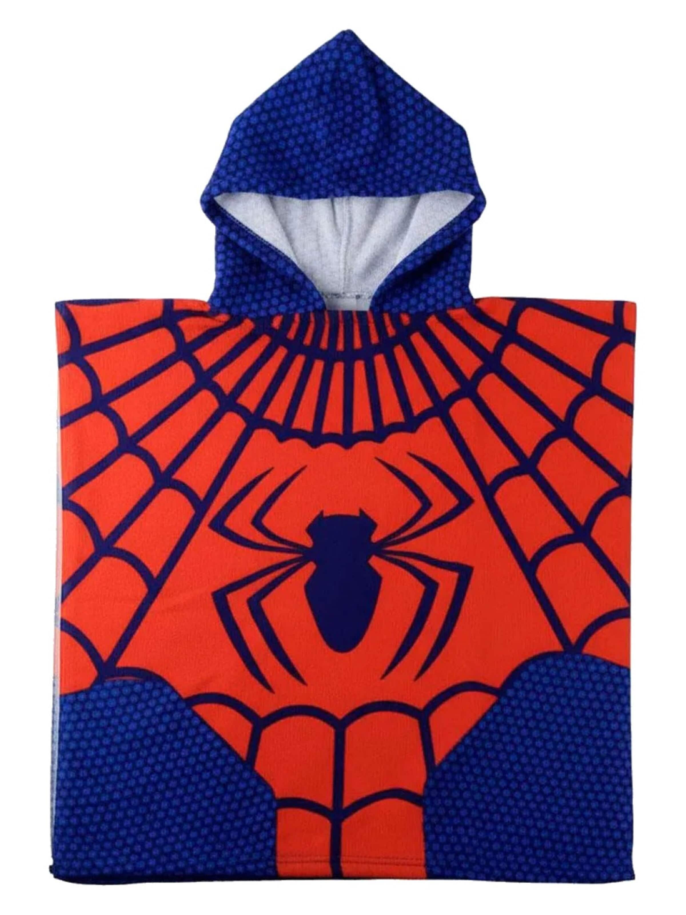 SPIDERMAN Badjas 'Spiderman Poncho Jongens' in Rood: voorkant