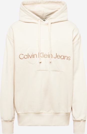 Calvin Klein Jeans Sweatshirt em bege / castanho claro, Vista do produto