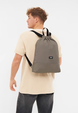 LARKSON Gym bag 'No 7' in Grey: front