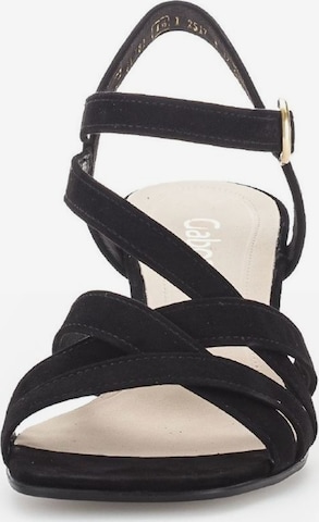 GABOR Strap Sandals in Black