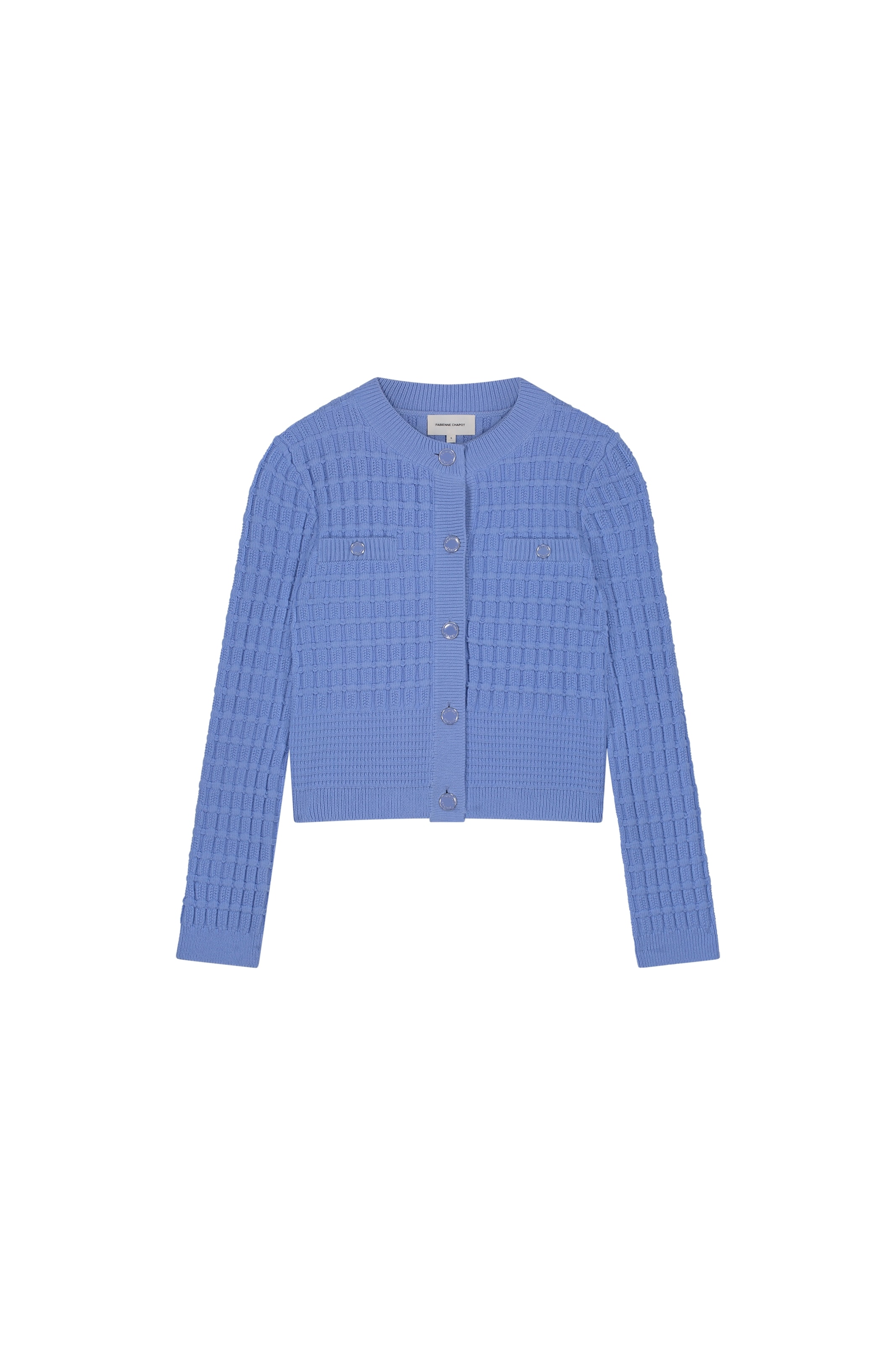 Fabienne Chapot Strickjacke in Blau: Vorderseite