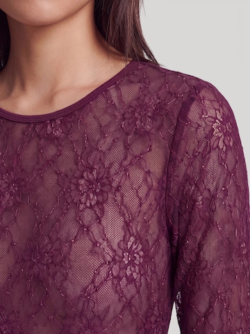 EDITED Shirt Bodysuit 'Janiya' in Purple