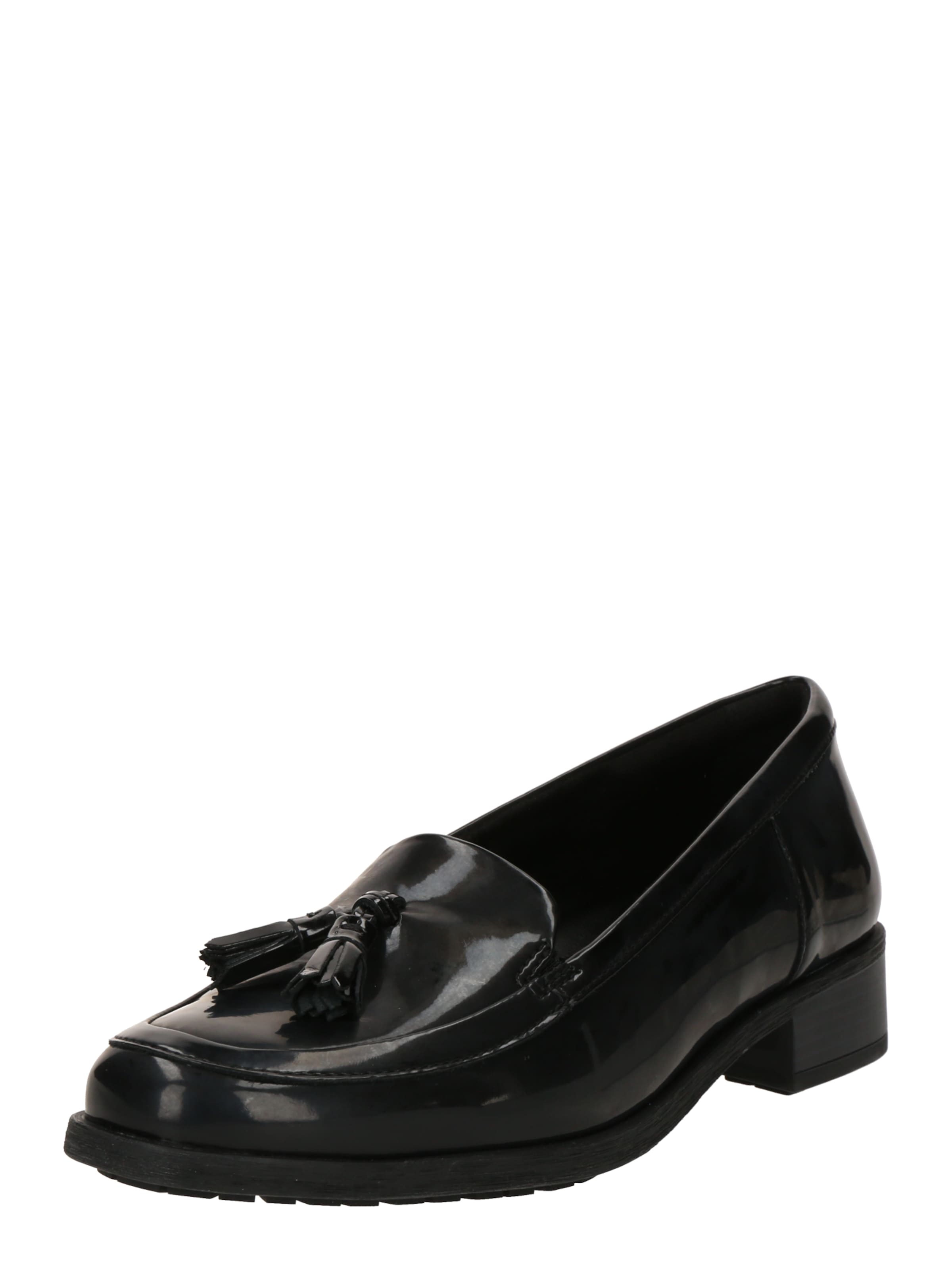 CLARKS Slip-ons 'Havisham' in Black: front