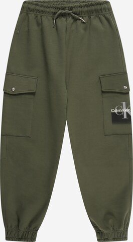 Calvin Klein Jeans Tapered Pants in Green: front