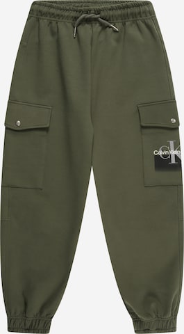 Calvin Klein Jeans Trousers in Green: front