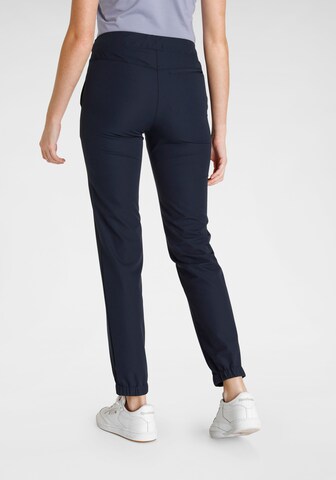 POLARINO Tapered Outdoorhose in Blau