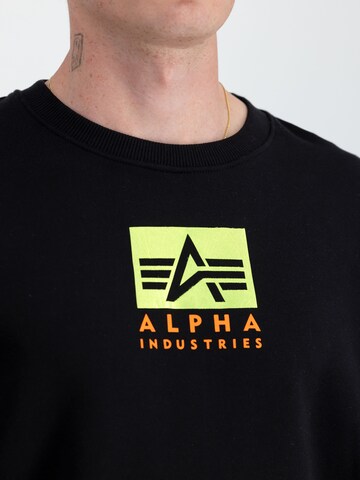 ALPHA INDUSTRIES Sweatshirt in Black