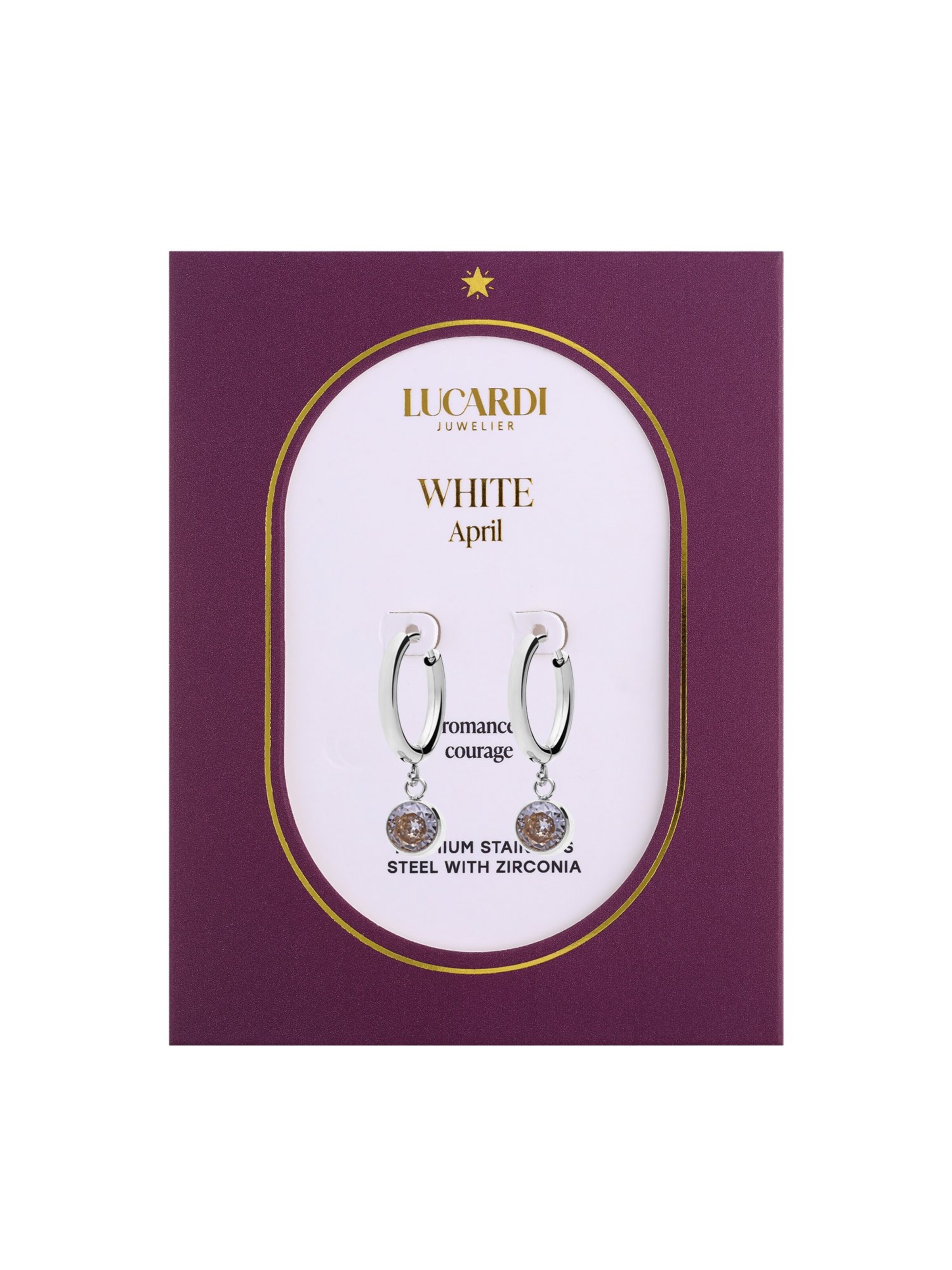 Boucles d'oreilles Lucardi en argent
