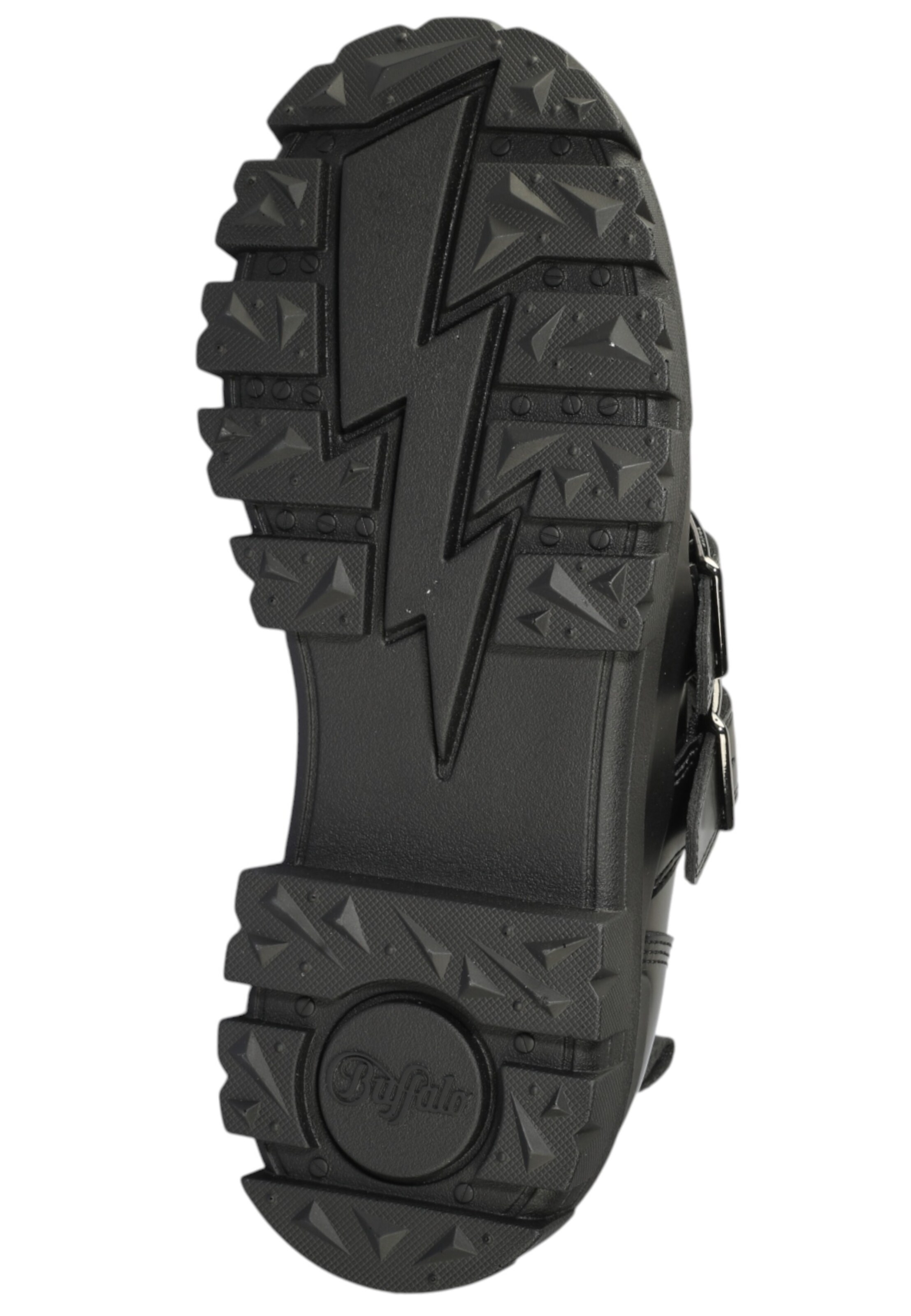 BUFFALO - Sapato Slip-on 'Aspha Jane Heart' em preto