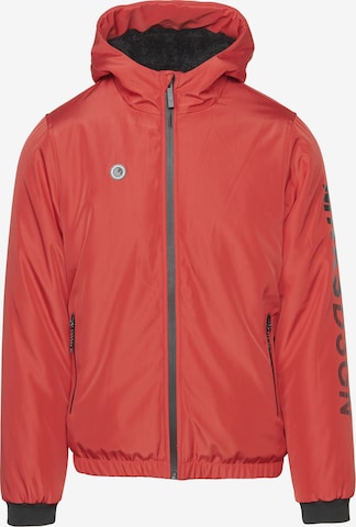 KOROSHI Winter Jacket in Red: front
