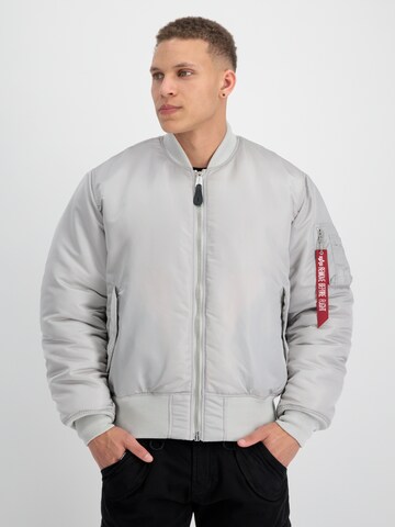 ALPHA INDUSTRIES Φθινοπωρινό και ανοιξιάτικο μπουφάν 'MA-1' σε γκρι: μπροστά