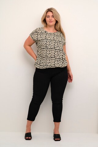 KAFFE CURVE Blouse 'Lokana' in Beige