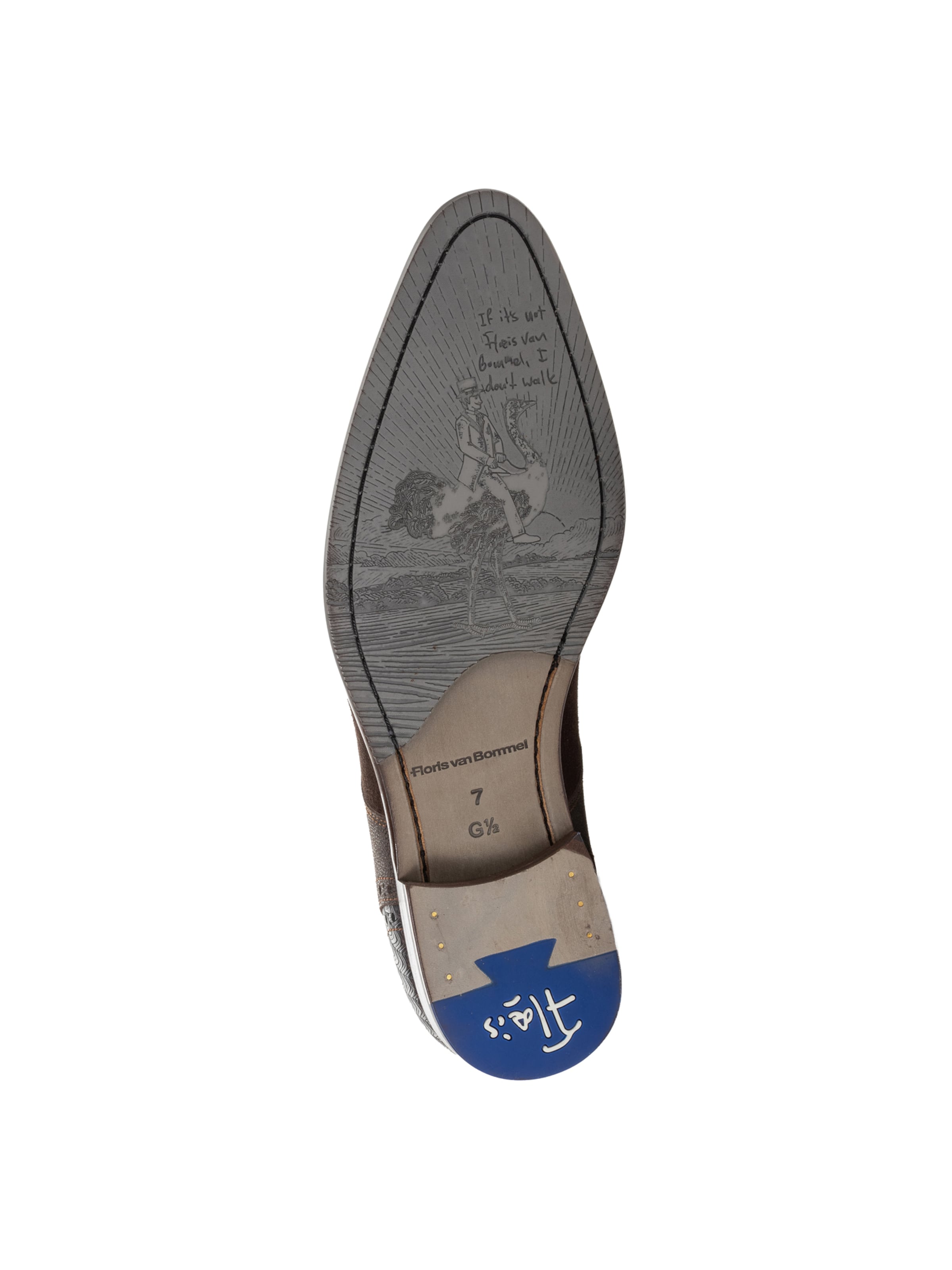 Scarpa stringata 'De Stapper 39' di Floris van Bommel in marrone