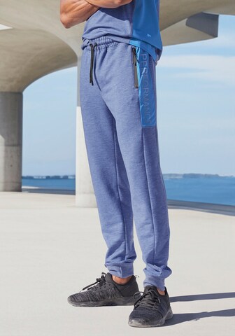 Authentic Le Jogger Tapered Pants in Blue: front
