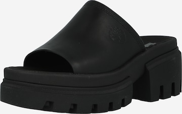 TIMBERLAND Mules in Black: front