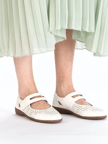 Rieker Ballerina in Weiß
