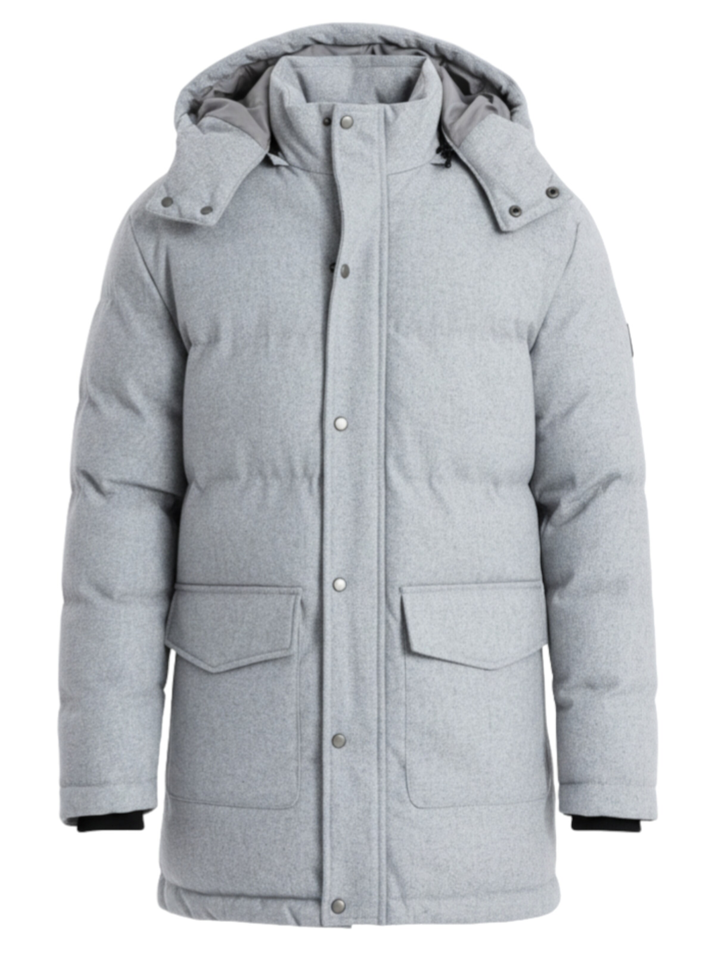 Ombre Winterjas 'OM-JALJ-0201' in Grijs: voorkant