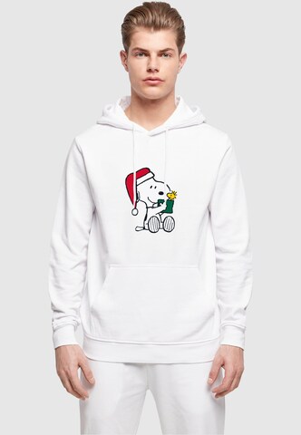 Sweat-shirt 'Peanuts Snoopy and Woodstock' Merchcode en blanc : devant