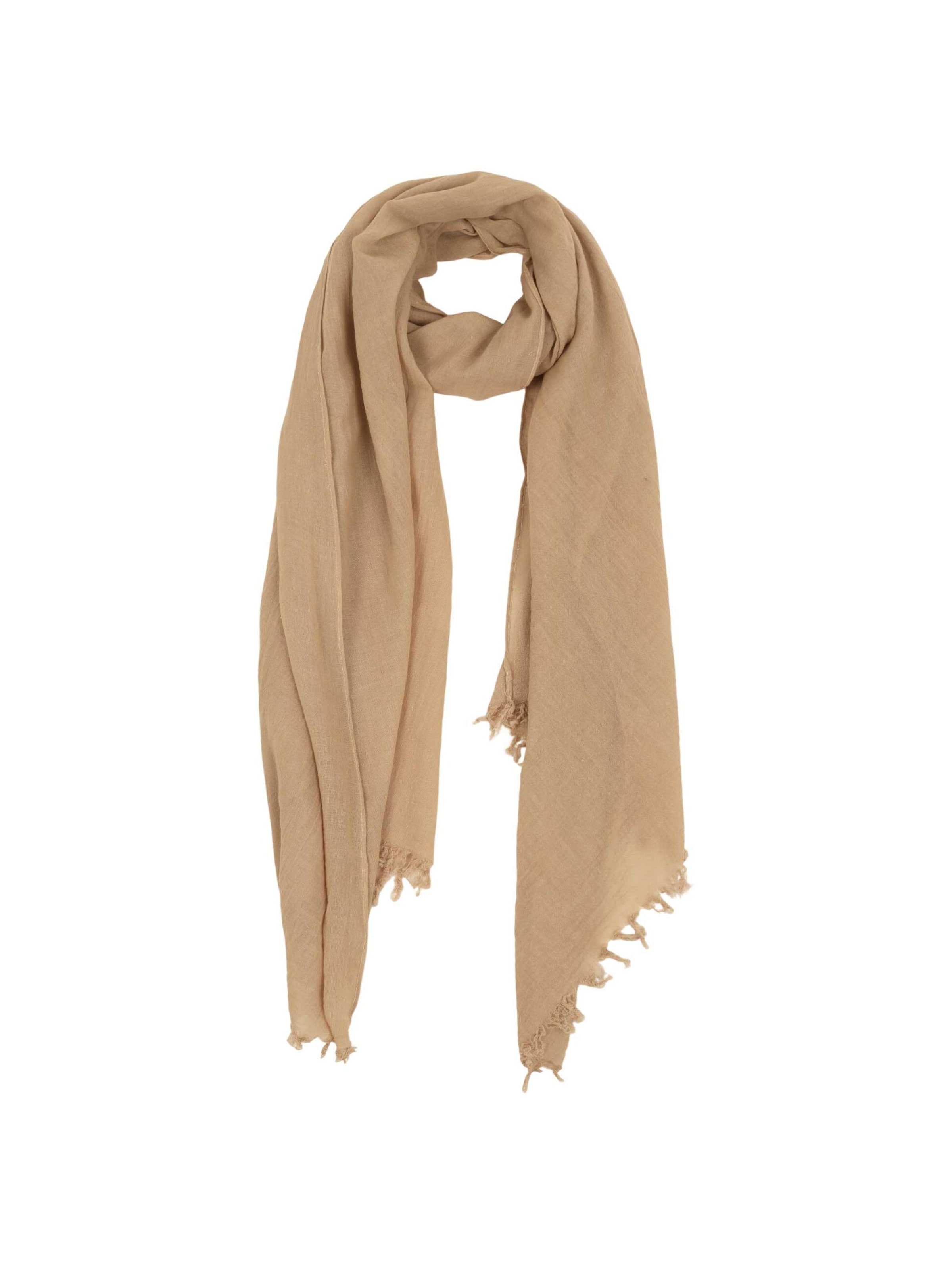 SAMAYA Scarf 'Alba' in Beige: front