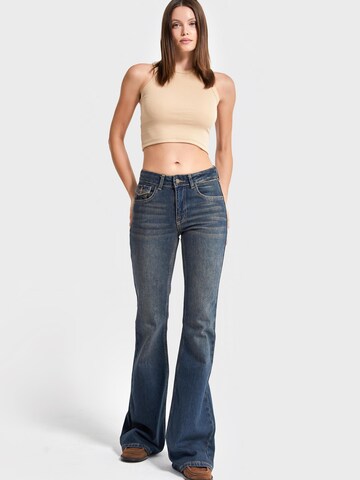 IT'S BASIC Flared Jeans 'OLIVIA' in Blue