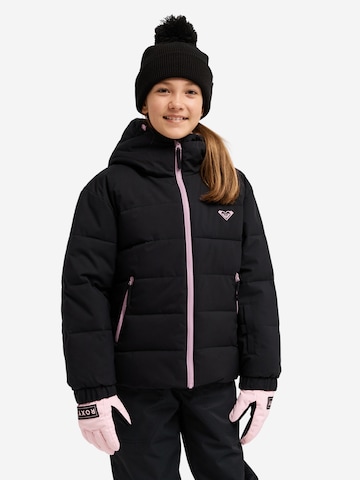 ROXY Athletic Jacket 'Snowyhill Puffy' in Black: front