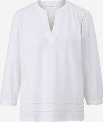 s.Oliver Blouse in Wit: voorkant