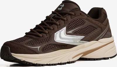 Sneaker low Bershka pe maro / argintiu, Vizualizare produs