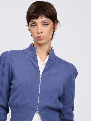 Influencer Knit Cardigan in Blue