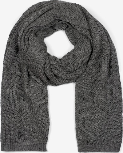 styleBREAKER Schal 'Strick Schal mit Wellenmuster' in One Size in dunkelgrau, Produktansicht