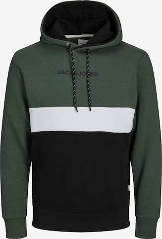 JACK & JONES كنزة رياضية بلون أخضر: الأمام