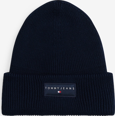 Megzta kepurė iš Tommy Jeans, spalva – tamsiai mėlyna / raudona / balta, Prekių apžvalga