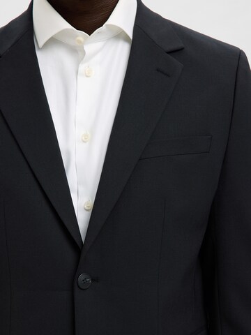 SELECTED HOMME Слим Пиджак 'SLHSLIM-THEO' в Черный