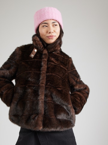 brūns NÜMPH Starpsezonu jaka 'Windall': no priekšpuses