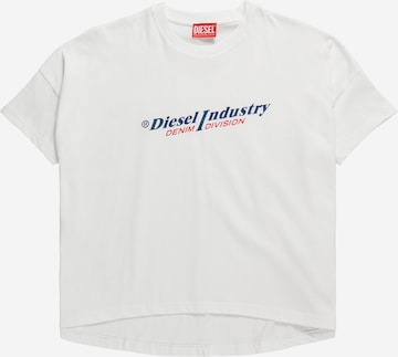 T-Shirt DIESEL en blanc : devant