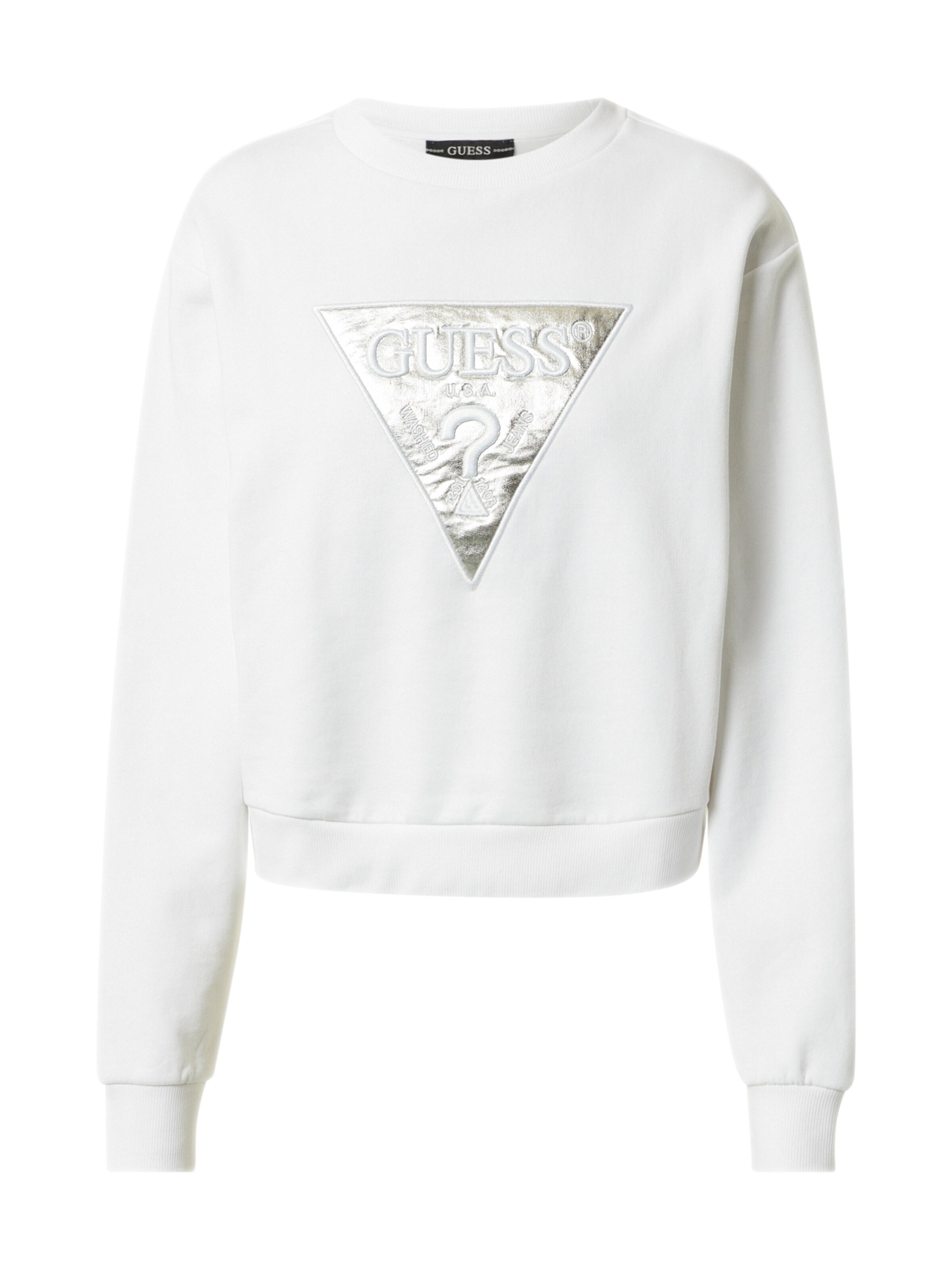 white guess sweater