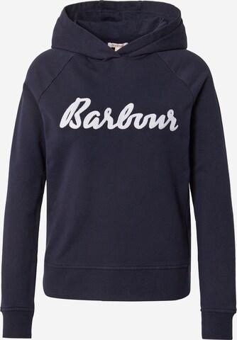 Barbour Sweatshirt 'Otterburn' in Blauw: voorkant