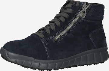 Ganter Lace-Up Ankle Boots in Blue: front